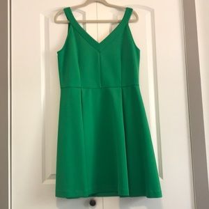 Green Fit and Flare Dress